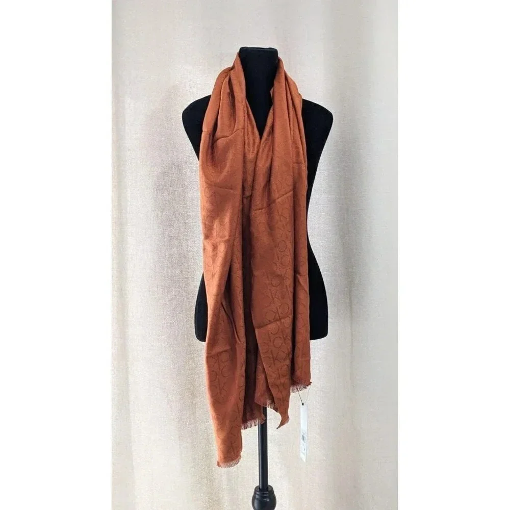 NWT Calvin Klein Women's Scarf Logo Printed (MSRP $44)